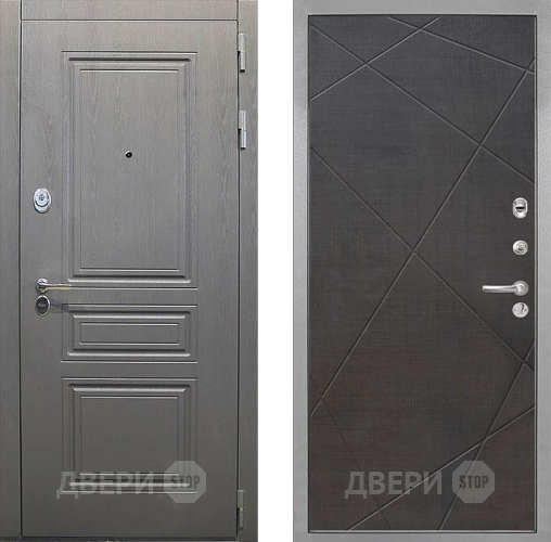 Дверь Интекрон (INTECRON) Брайтон Графит Лучи-М Венге распил кофе в Пушкино