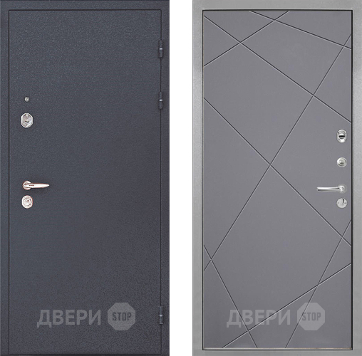 Входная металлическая Дверь Интекрон (INTECRON) Колизей Лучи-М Графит софт в Пушкино