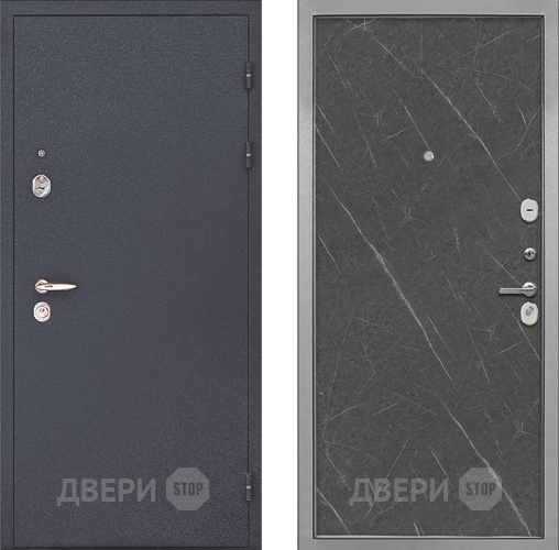 Входная металлическая Дверь Интекрон (INTECRON) Колизей Гладкая Гранит лава оникс в Пушкино