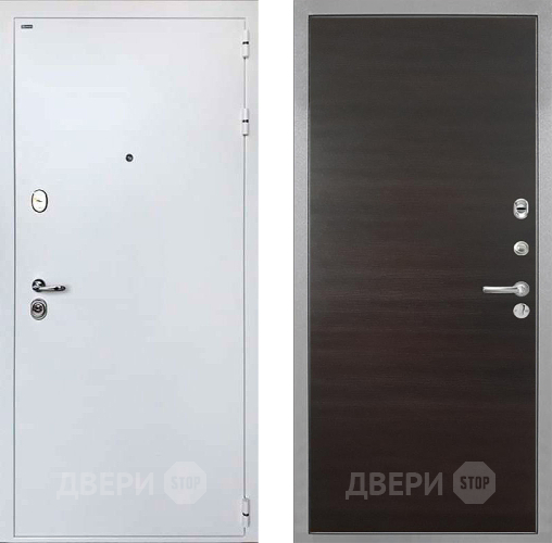 Входная металлическая Дверь Интекрон (INTECRON) Колизей White Гладкая Эковенге поперечный в Пушкино