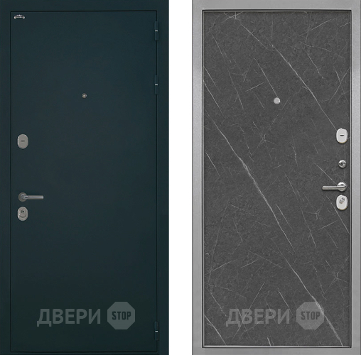 Дверь Интекрон (INTECRON) Греция Гладкая Гранит лава оникс в Пушкино