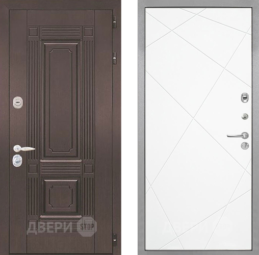 Входная металлическая Дверь Интекрон (INTECRON) Италия Лучи-М Софт милк в Пушкино