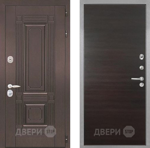 Входная металлическая Дверь Интекрон (INTECRON) Италия Гладкая Эковенге поперечный в Пушкино