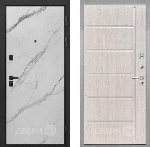 Дверь Интекрон (INTECRON) Профит Black Мрамор Арктик ФЛ-102 Сосна белая в Пушкино