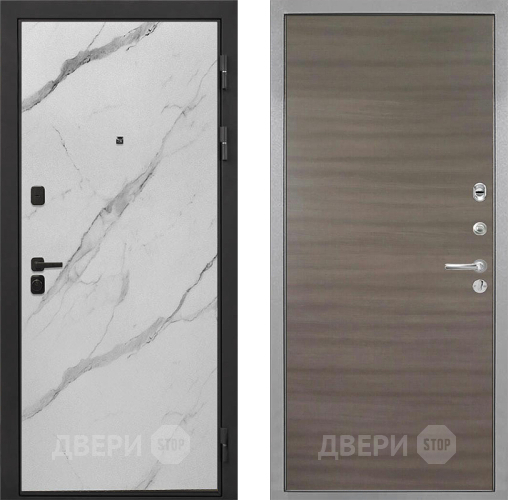 Дверь Интекрон (INTECRON) Профит Black Мрамор Арктик Гладкая Дуб тоскано поперечный в Пушкино