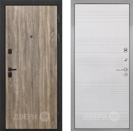 Дверь Интекрон (INTECRON) Профит Black Дуб Турин ФЛ-316 Белый ясень в Пушкино