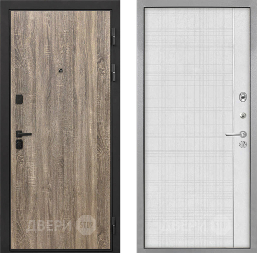 Дверь Интекрон (INTECRON) Профит Black Дуб Турин В-07 с молдингом Лофт белый в Пушкино