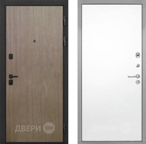 Входная металлическая Дверь Интекрон (INTECRON) Профит Black Венге Коричневый Гладкая Силк Сноу в Пушкино