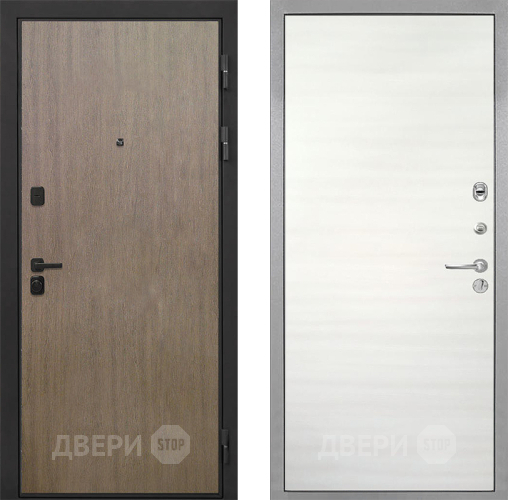 Входная металлическая Дверь Интекрон (INTECRON) Профит Black Венге Коричневый Гладкая Дуб сильвер поперечный в Пушкино
