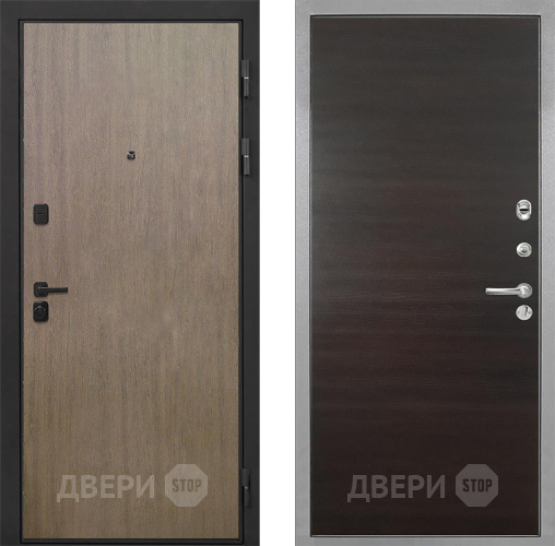 Входная металлическая Дверь Интекрон (INTECRON) Профит Black Венге Коричневый Гладкая Эковенге поперечный в Пушкино