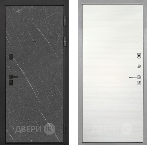 Входная металлическая Дверь Интекрон (INTECRON) Профит Black Гранит Лава Оникс Гладкая Дуб сильвер поперечный в Пушкино