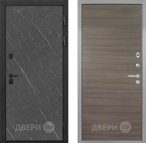 Входная металлическая Дверь Интекрон (INTECRON) Профит Black Гранит Лава Оникс Гладкая Дуб тоскано поперечный в Пушкино