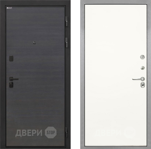 Входная металлическая Дверь Интекрон (INTECRON) Профит Black Эковенге Гладкая Слоновая кость в Пушкино