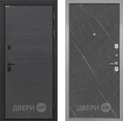 Дверь Интекрон (INTECRON) Профит Black Эковенге Гладкая Гранит лава оникс в Пушкино