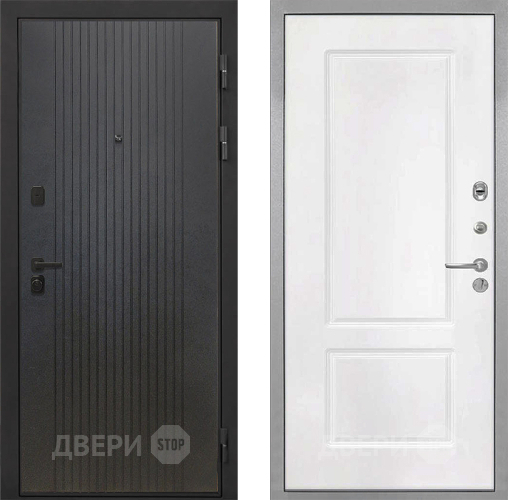 Входная металлическая Дверь Интекрон (INTECRON) Профит Black ФЛ-295 КВ-2 Белый матовый в Пушкино