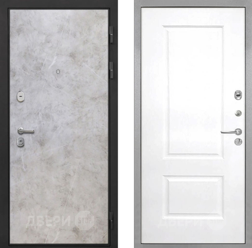 Дверь Интекрон (INTECRON) Гектор Мрамор Светлый Альба Роял Вуд белый в Пушкино