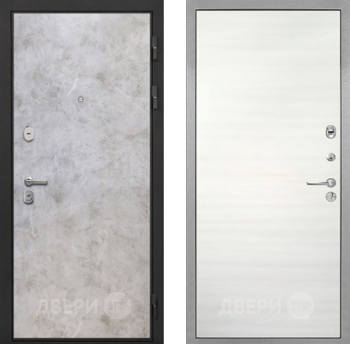 Дверь Интекрон (INTECRON) Гектор Мрамор Светлый Гладкая Дуб сильвер поперечный в Пушкино
