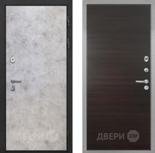 Входная металлическая Дверь Интекрон (INTECRON) Гектор Мрамор Светлый Гладкая Эковенге поперечный в Пушкино