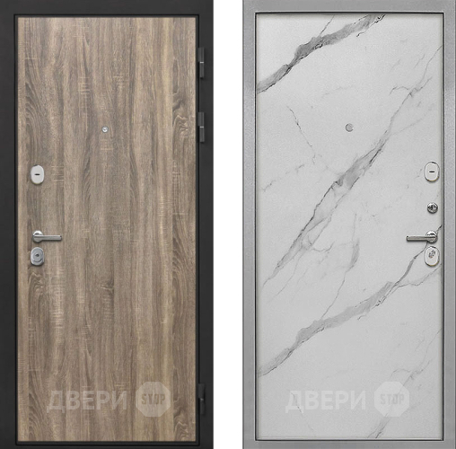 Дверь Интекрон (INTECRON) Гектор Дуб Турин Гладкая Мрамор натуральный арктик в Пушкино