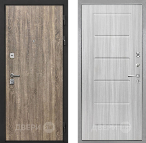 Входная металлическая Дверь Интекрон (INTECRON) Гектор Дуб Турин ФЛ-39 Сандал белый в Пушкино