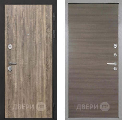 Входная металлическая Дверь Интекрон (INTECRON) Гектор Дуб Турин Гладкая Дуб тоскано поперечный в Пушкино