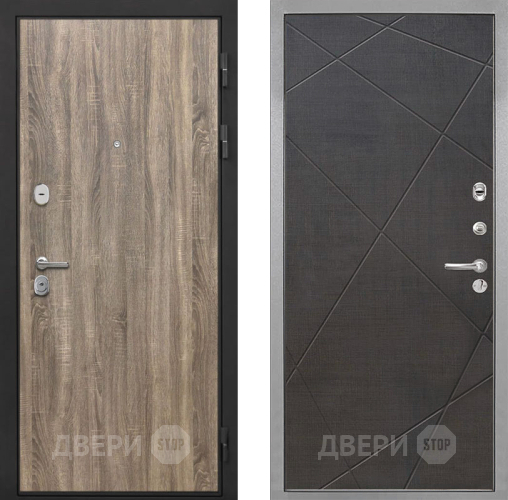Входная металлическая Дверь Интекрон (INTECRON) Гектор Дуб Турин Лучи-М Венге распил кофе в Пушкино