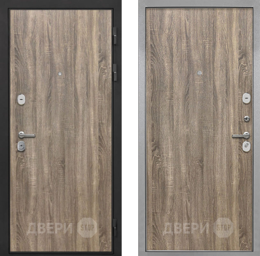 Входная металлическая Дверь Интекрон (INTECRON) Гектор Дуб Турин Гладкая Дуб турин в Пушкино