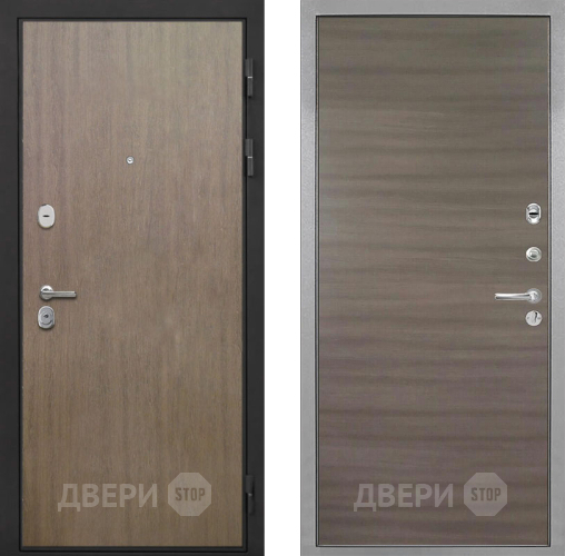 Входная металлическая Дверь Интекрон (INTECRON) Гектор Венге Коричневый Гладкая Дуб тоскано поперечный в Пушкино