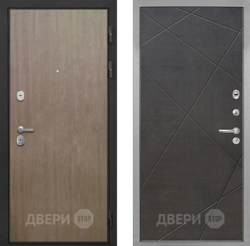 Входная металлическая Дверь Интекрон (INTECRON) Гектор Венге Коричневый Лучи-М Венге распил кофе в Пушкино