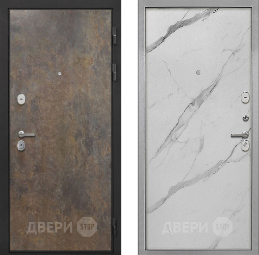 Дверь Интекрон (INTECRON) Гектор Гранж Гладкая Мрамор натуральный арктик в Пушкино