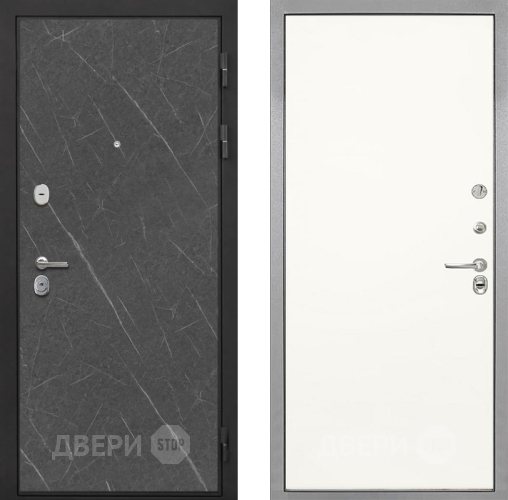 Входная металлическая Дверь Интекрон (INTECRON) Гектор Гранит Лава Оникс Гладкая Слоновая кость в Пушкино