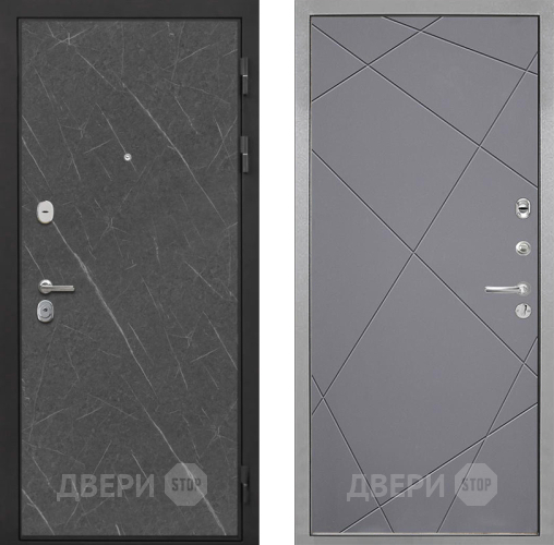 Входная металлическая Дверь Интекрон (INTECRON) Гектор Гранит Лава Оникс Лучи-М Графит софт в Пушкино