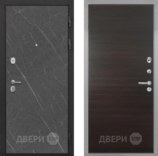 Входная металлическая Дверь Интекрон (INTECRON) Гектор Гранит Лава Оникс Гладкая Эковенге поперечный в Пушкино