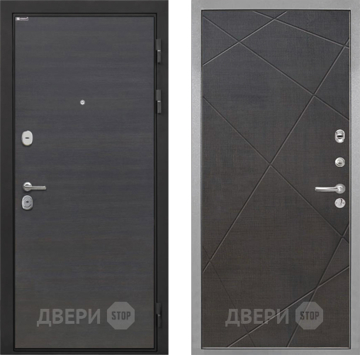 Входная металлическая Дверь Интекрон (INTECRON) Гектор Эковенге Лучи-М Венге распил кофе в Пушкино