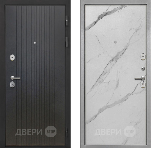 Входная металлическая Дверь Интекрон (INTECRON) Гектор ФЛ-295 Гладкая Мрамор натуральный арктик в Пушкино