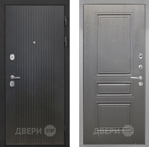 Входная металлическая Дверь Интекрон (INTECRON) Гектор ФЛ-295 ФЛ-243 Графит вуд дуб в Пушкино