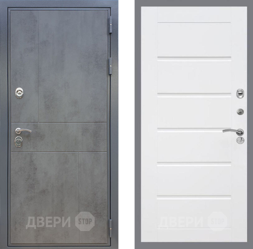 Входная металлическая Дверь Рекс (REX) ФЛ-290 Сити Белый ясень в Пушкино