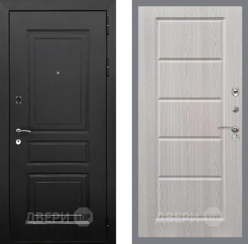 Входная металлическая Дверь Рекс (REX) 6 Венге FL-39 Беленый дуб в Пушкино