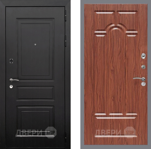 Входная металлическая Дверь Рекс (REX) 6 Венге FL-58 орех тисненый в Пушкино