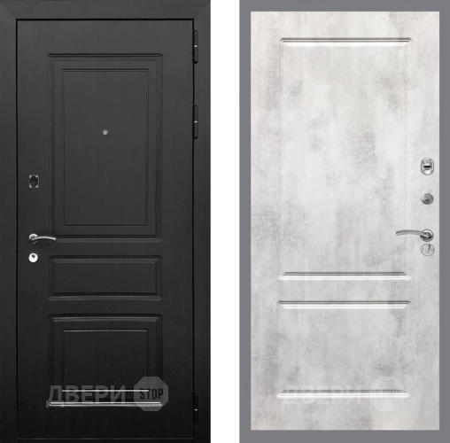 Входная металлическая Дверь Рекс (REX) 6 Венге FL-117 Бетон светлый в Пушкино