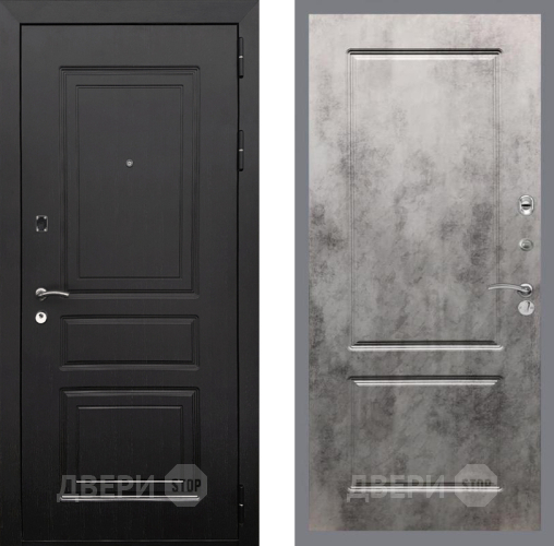 Входная металлическая Дверь Рекс (REX) 6 Венге FL-117 Бетон темный в Пушкино