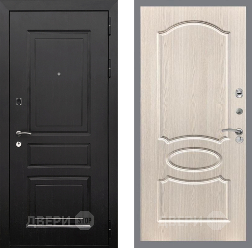 Входная металлическая Дверь Рекс (REX) 6 Венге FL-128 Беленый дуб в Пушкино