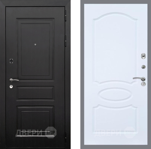 Входная металлическая Дверь Рекс (REX) 6 Венге FL-128 Силк Сноу в Пушкино