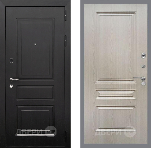 Входная металлическая Дверь Рекс (REX) 6 Венге FL-243 Беленый дуб в Пушкино