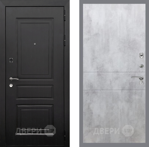 Входная металлическая Дверь Рекс (REX) 6 Венге FL-290 Бетон светлый в Пушкино