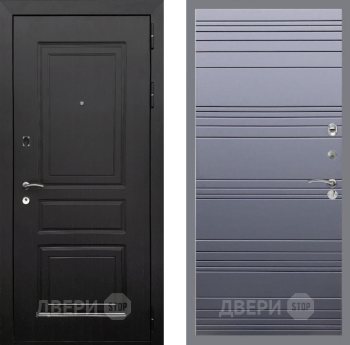 Входная металлическая Дверь Рекс (REX) 6 Венге Line Силк титан в Пушкино