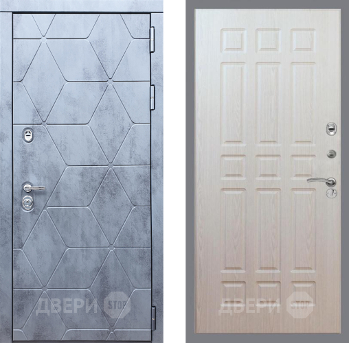 Входная металлическая Дверь Рекс (REX) 28 FL-33 Беленый дуб в Пушкино