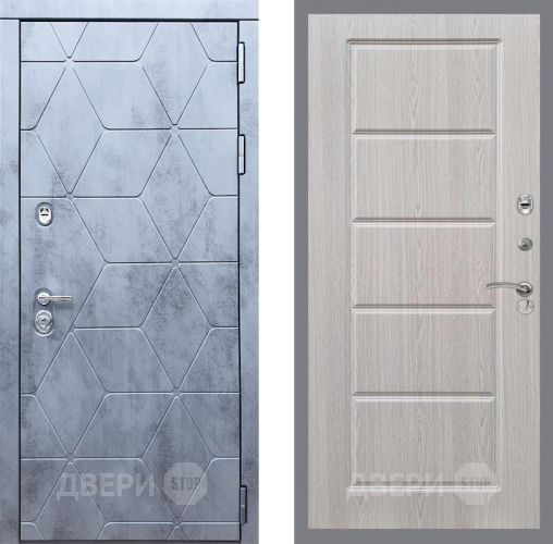 Входная металлическая Дверь Рекс (REX) 28 FL-39 Беленый дуб в Пушкино