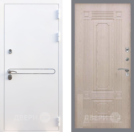 Входная металлическая Дверь Рекс (REX) 27 FL-2 Беленый дуб в Пушкино