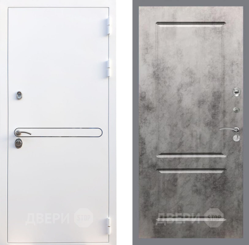 Входная металлическая Дверь Рекс (REX) 27 FL-117 Бетон темный в Пушкино